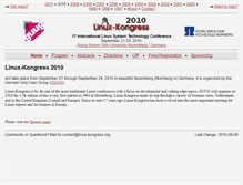 Tablet Screenshot of linux-kongress.org